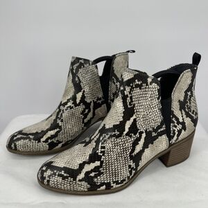 Dr Scholl’s | Women’s 11 Snake Print Teammate Ankle Boots
